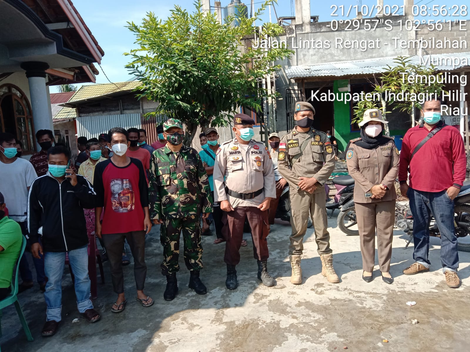 Babinsa Koramil 03/Tempuling Amankan Pilkades Mumpa