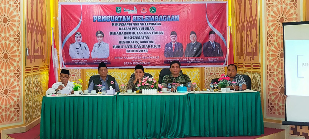 BPBD Gandeng STAIN Bengkalis, Pembekalan Pencegahan Karhutla Ke Mahasiswanya KKN di Kecamatan Bantan