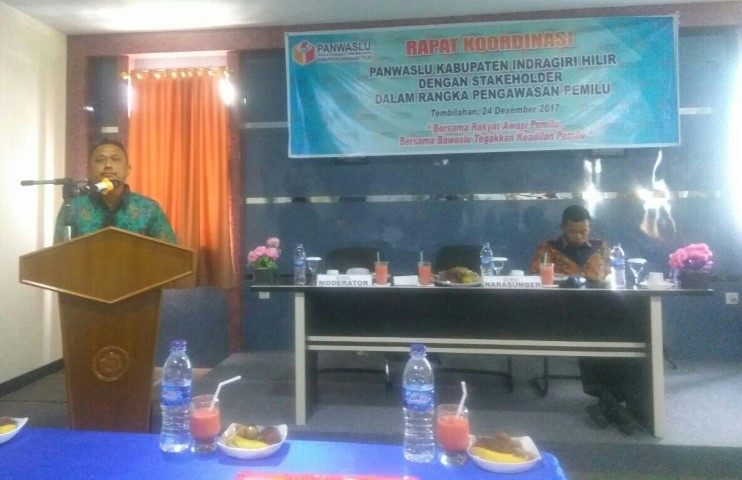 Panwaslu Inhil Gelar Rakor dengan Stakeholder 