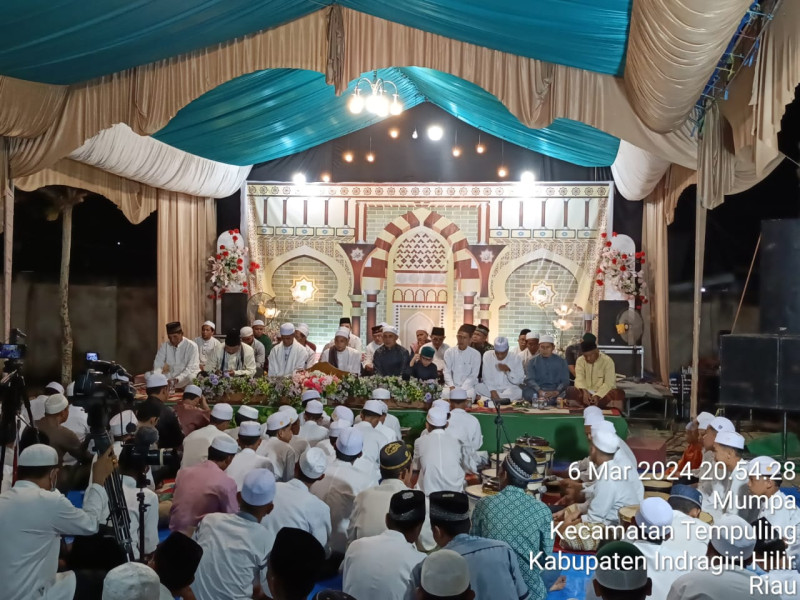 Danramil 03/Tpl Letda Arm Muchazzar Hadiri Undangan Pembacaan Maulid Simtudduror Haul Syekh Abdurrahman Siddiq