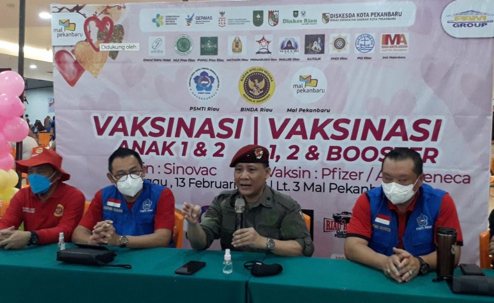 BIN Daerah Riau Gandeng PSMTI Gelar Vaksinasi Massal di MP