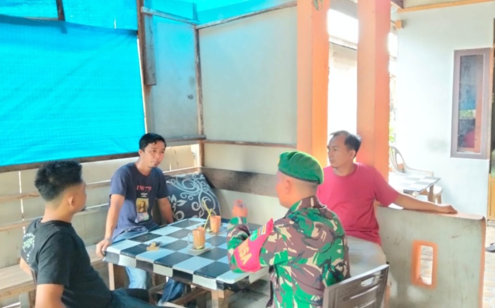 Babinsa Koramil 05/GAS Rutin Melakukan Giat Pengawasan SDM