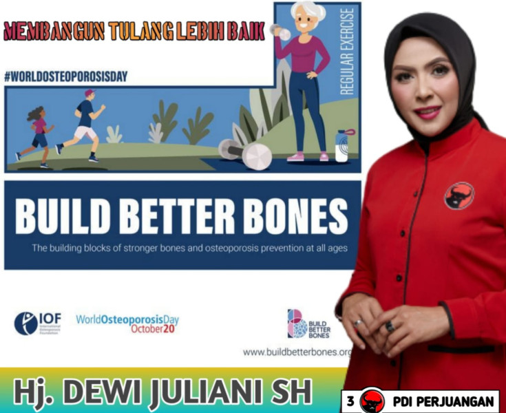 Hari Osteoporosis Sedunia, Ketua GNTI Riau Ingatkan Untuk Menjaga Kesehatan Tulang