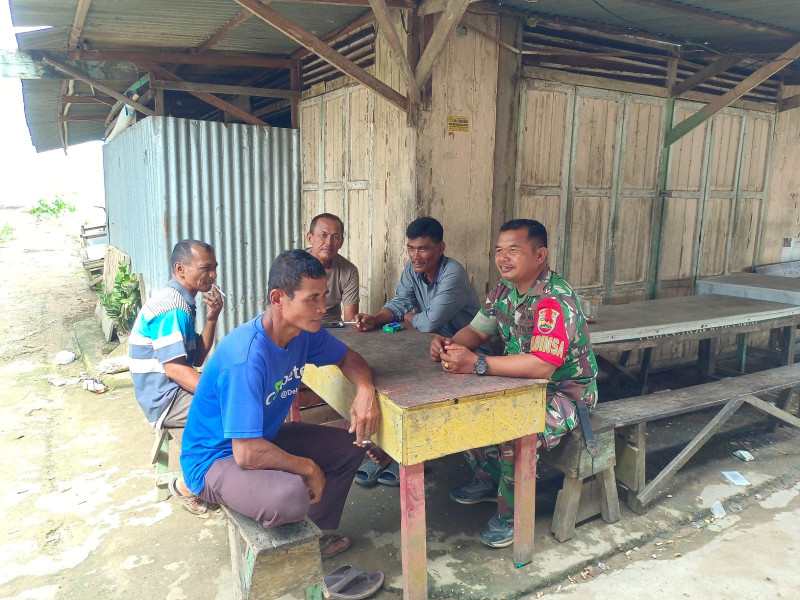 Komsos Menjadi Sarana Para Babinsa Dari Koramil 03/Tpl Untuk Terus Jalin Kedekatan Bersama Warga Binaan