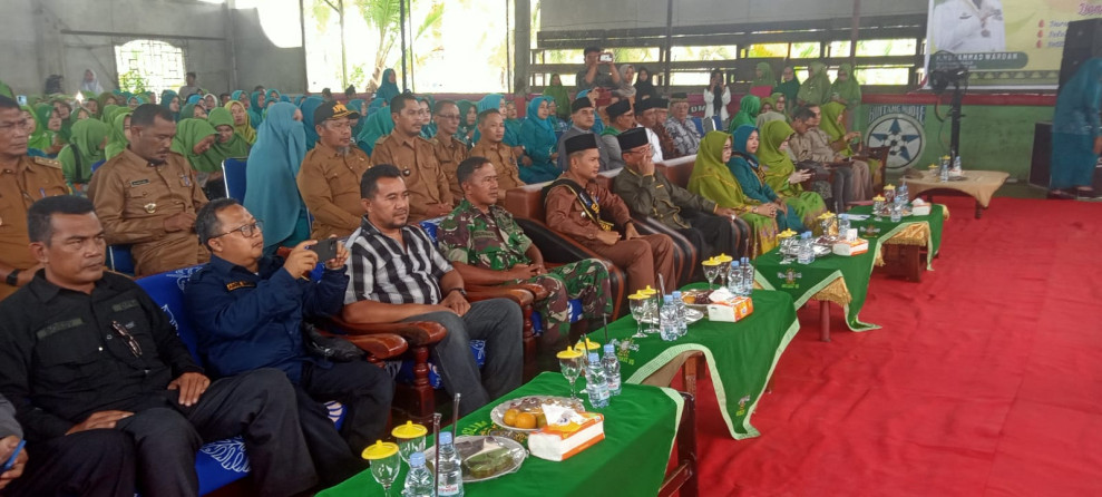 Babinsa Koramil 09/Kemuning Hadiri Kegiatan Peringatan Harlah NU ke-77 di Kecamatan Keritang