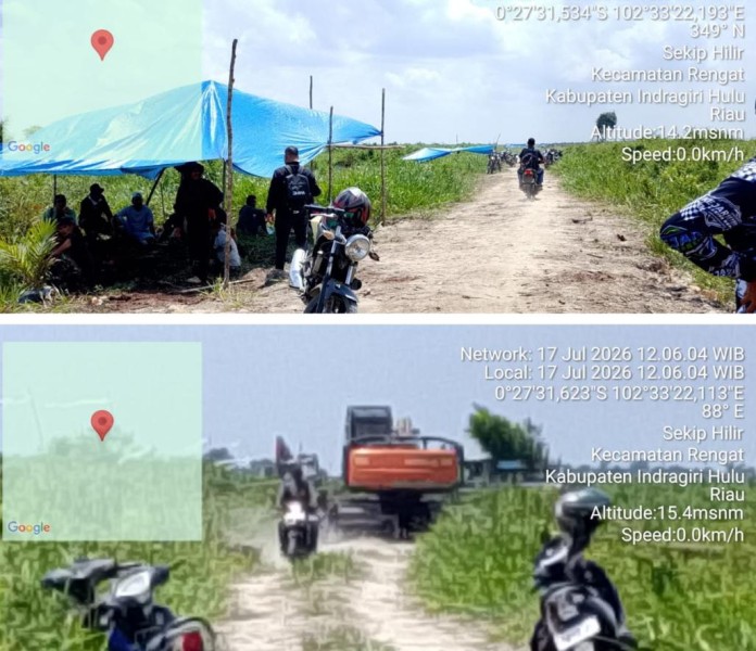 Nyaris Berdarah Lagi! Ratusan Petani di Sungai Raya Hadang Alat Berat PT SBP