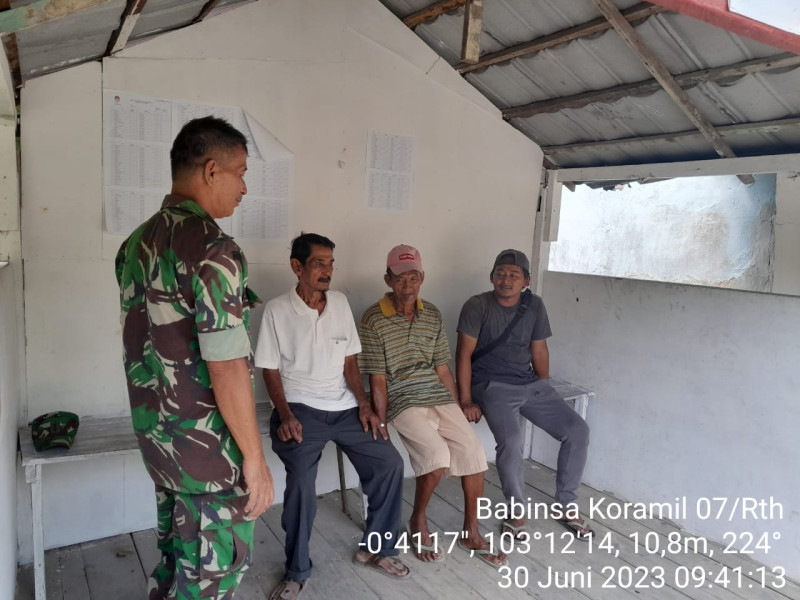 Koramil 07/Reteh Saling Bertukar Pikiran Bersama Warga Binaan