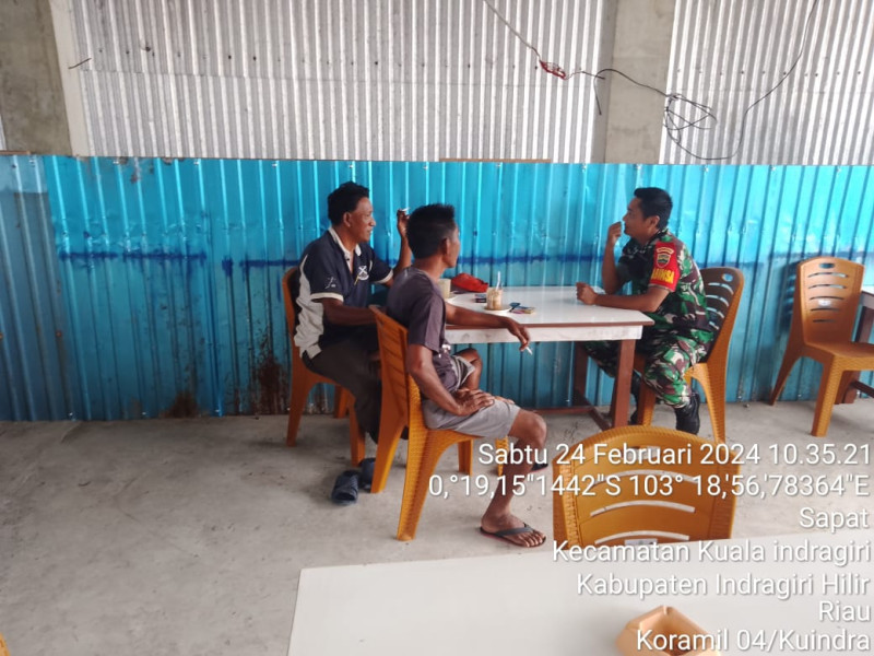 Babinsa Koramil 04/Kuindra Rangkul Semua Perbedaan Melalui Komunikasi Sosial