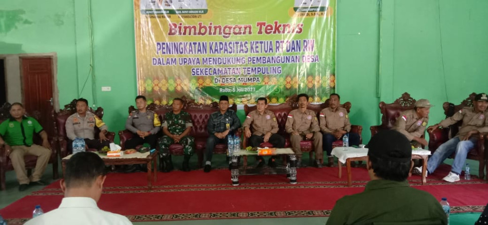 Babinsa 03/Tpl Hadiri Bimbingan Teknis Peningkatan Kapasitas Ketua RT dan RW