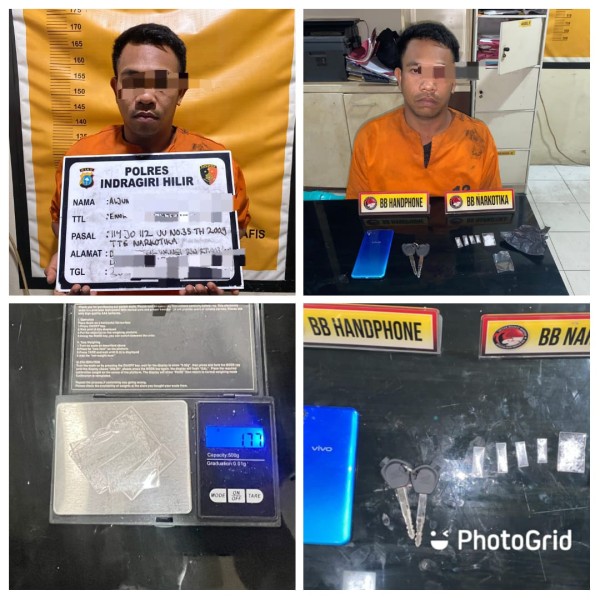 Polsek Enok Amankan Seorang Pria Diduga Edarkan Sabu 1,77 Gram