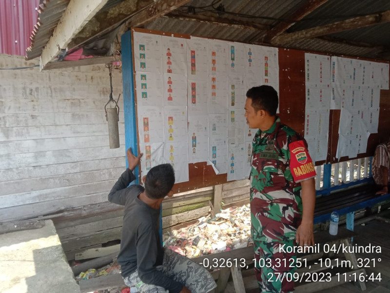 Babinsa Koramil 04/Kuindra Pupuk Jiwa Nasionalisme dan Amalkan Semua Sila Yang Ada di Pancasila