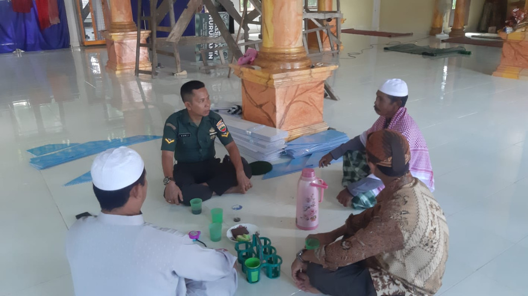 Koramil 07/Reteh Jaga Hubungan Baik Antara Tokoh Masyarakat dan Pemuka Agama