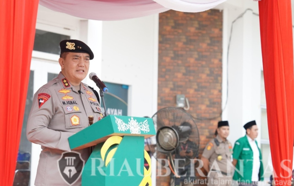 Kapolda Riau Inspektur Upacara Hari Kesaktian Pancasila di Rumah Toleransi GP Ansor Riau