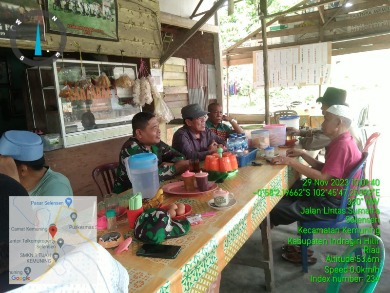 Ciptakan Suasana Aman dan Damai, Danramil 09/Kmg Ajak Masyarakat Untuk Menjaga Keamanan Menjelang Pemilu 2024