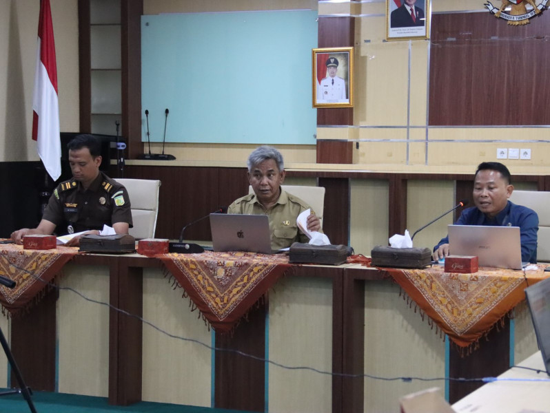 Pemerintah Kabupaten Indragiri Hilir Melaksanakan Rapat Koordinasi dan Press Release terkait Inflasi Kota Tembilahan Bulan Januari 2025