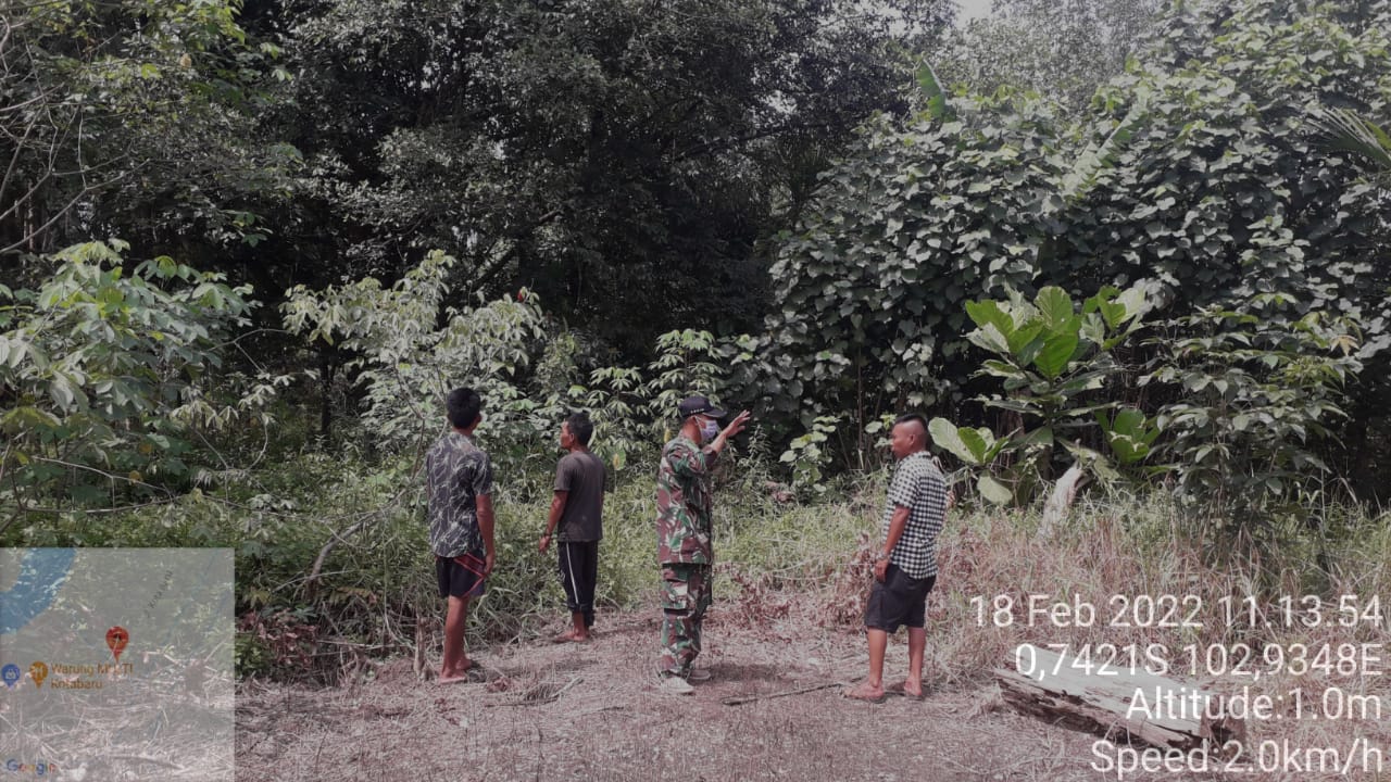 Patroli Karhutla oleh Babinsa Koramil 09/Kemuning