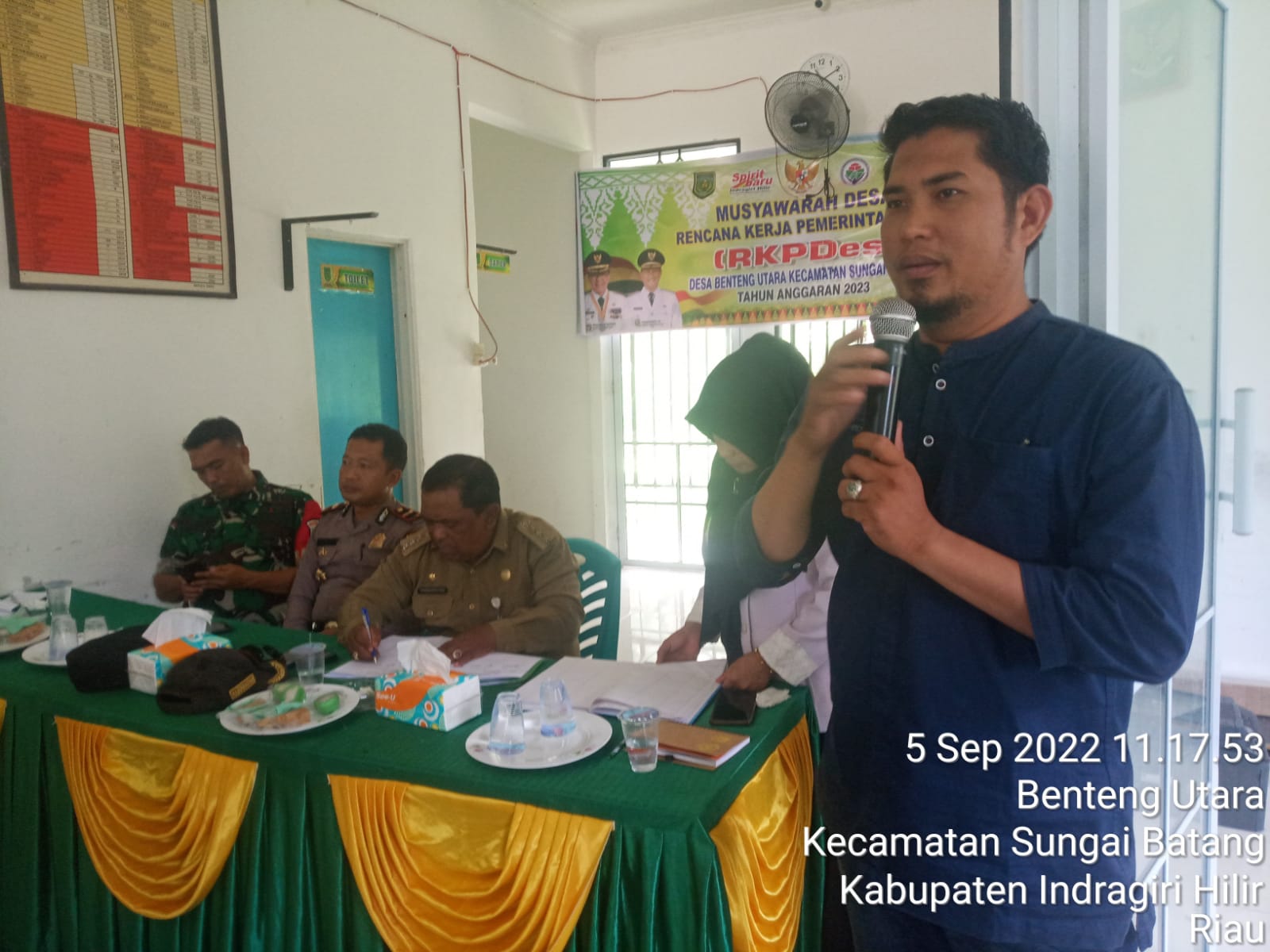 Danramil 07/Reteh Melaksanakan Musyawarah Desa Rencana Kerja Pemerintah Desa