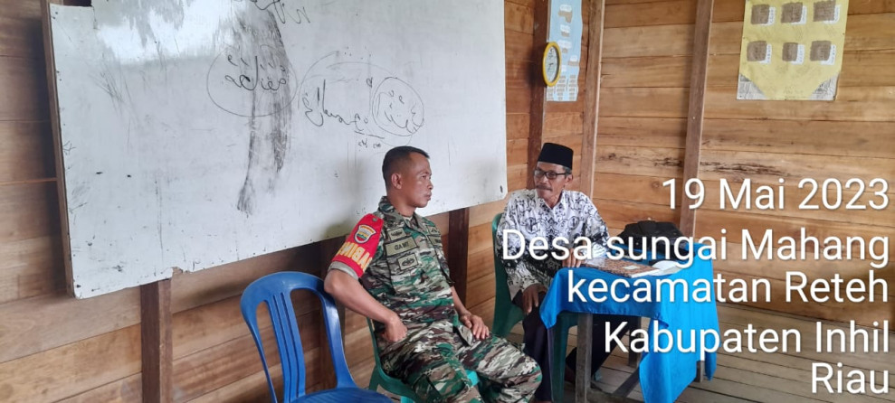 Giat Silaturahmi Antar Sesama Serda M. Tahir Dengan Warga
