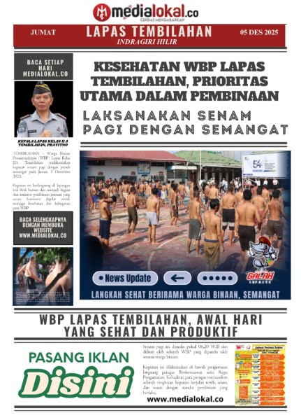 WBP Lapas Kelas IIA Tembilahan Laksanakan Senam Pagi dengan Semangat