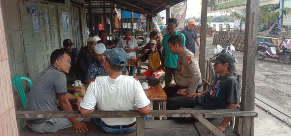 Jaga Wilayah Tetap Aman dan Nyaman Bersama Personil Polsek Gaung Brigadir Maraguna Tambunan