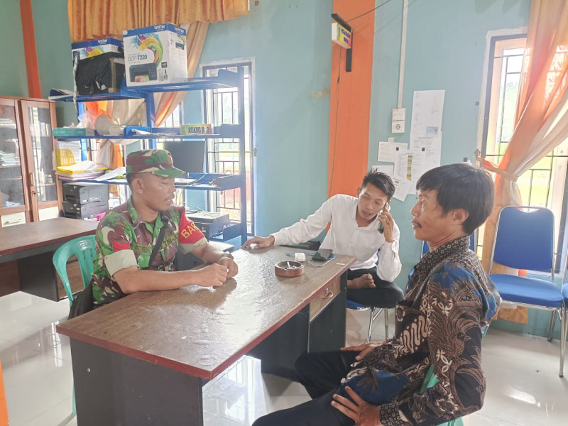 Pemerintah Desa Adalah Mitra Karib Babinsa 03/Tpl Dalam Mewujudkan Tujuan Pembinaan Teritorial