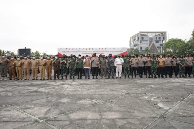 Ketua DPRD Provinsi Riau Yulisman Menghadiri Apel Penanggulangan Karhutla di Provinsi Riau 2022