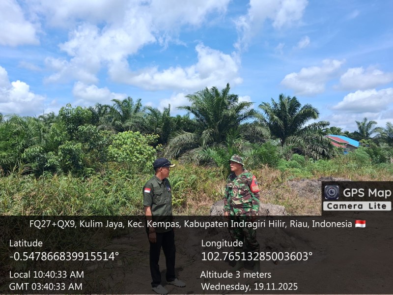 Babinsa Koramil 03/Tpl Dampingi Pendirian Koperasi Merah Putih, Sentra Ekonomi Baru di Desa Kulim Jaya dan Sungai Rabit