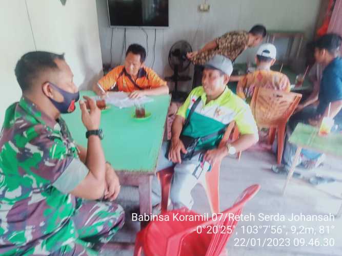 Silaturahmi Sekaligus Jalin Hubungan Baik Bersama Serda Johansah