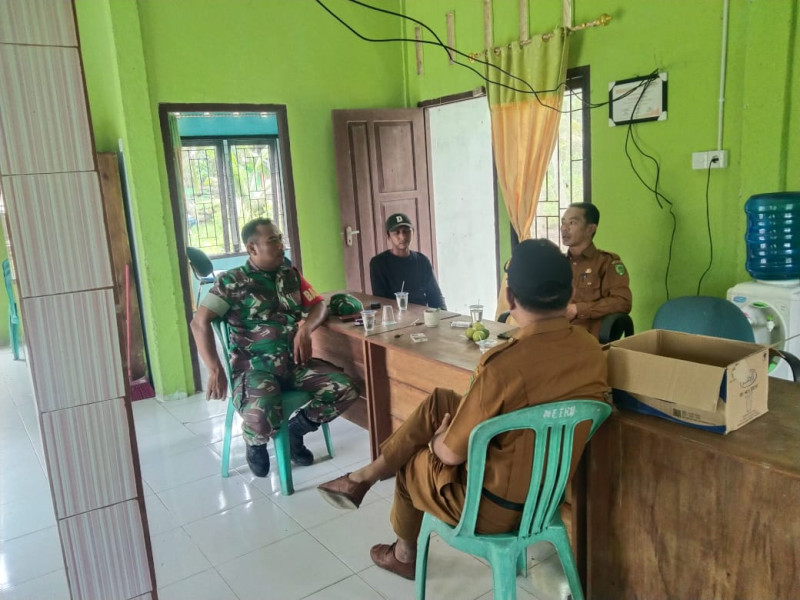 Koramil 07/Reteh Bangun Kemitraan Bersama Komponen Masyarakat Melalui Komsos