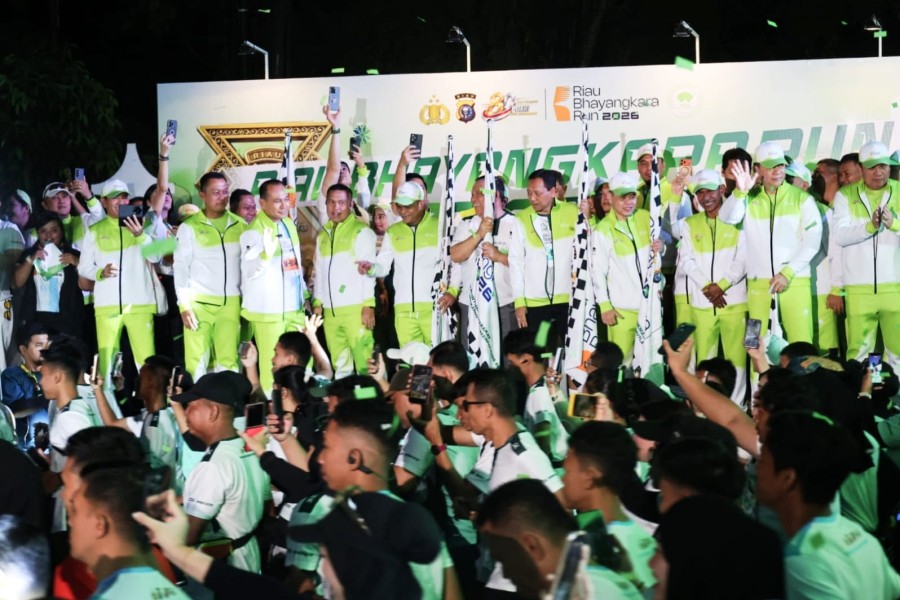 Ketua DPRD Riau Kaderismanto Hadiri Riau Bhayangkara Run 2026, Dukung Sinergitas dan Kampanye Lingkungan