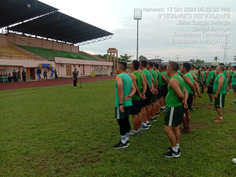 Ukur Kemampuan Fisik, Babinsa Koramil 03/Tpl Turut Serta Melaksanakan Garjas Periodik II Tahun 2024