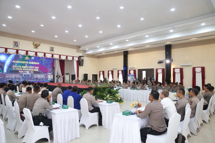 Perkuat SDM Polri: Polda Kepri Laksanakan Kegiatan Peacekeeper Campaign dan English Competency Test