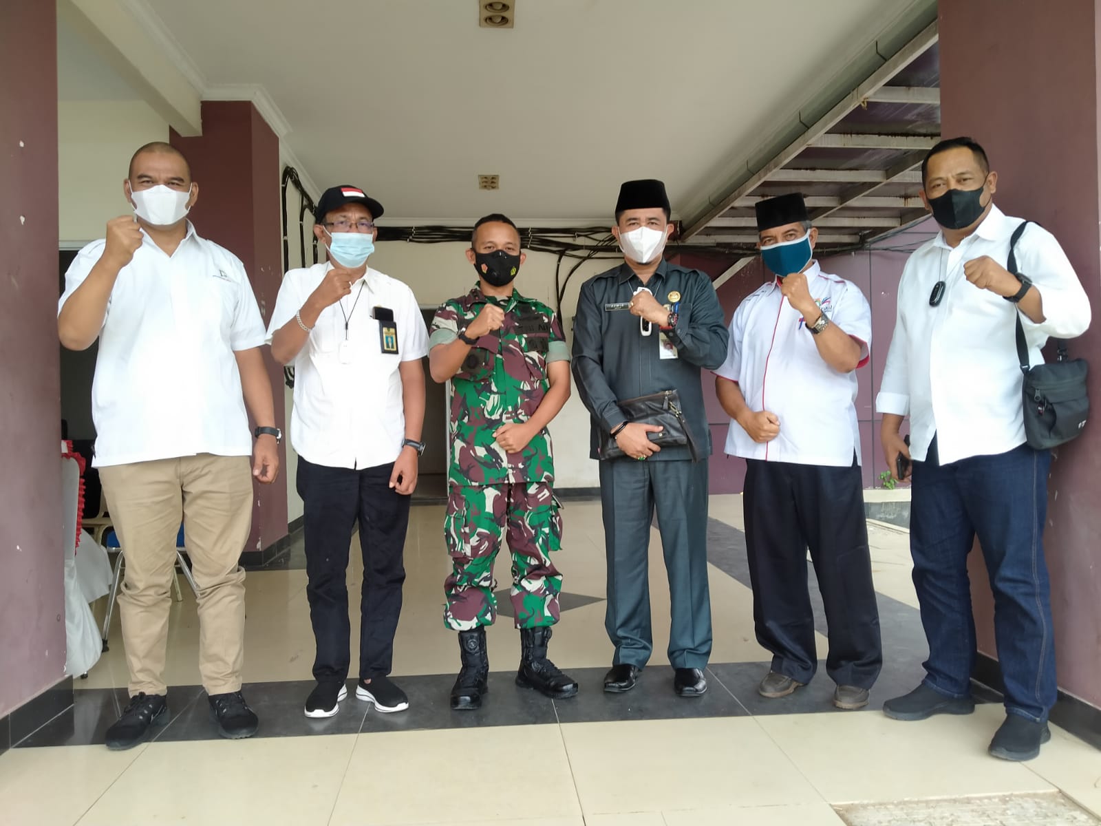 Komandan Kodim (Dandim) 0314/Inhil Bersilaturahmi Di Kantor Badan Kesatuan Bangsa dan Politik