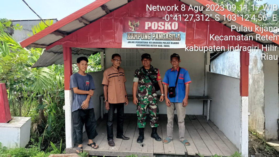 Koramil 07/Reteh Saling Menjaga Lingkungan Agar Terhindar Dari Pencurian dan Maraknya Narkoba