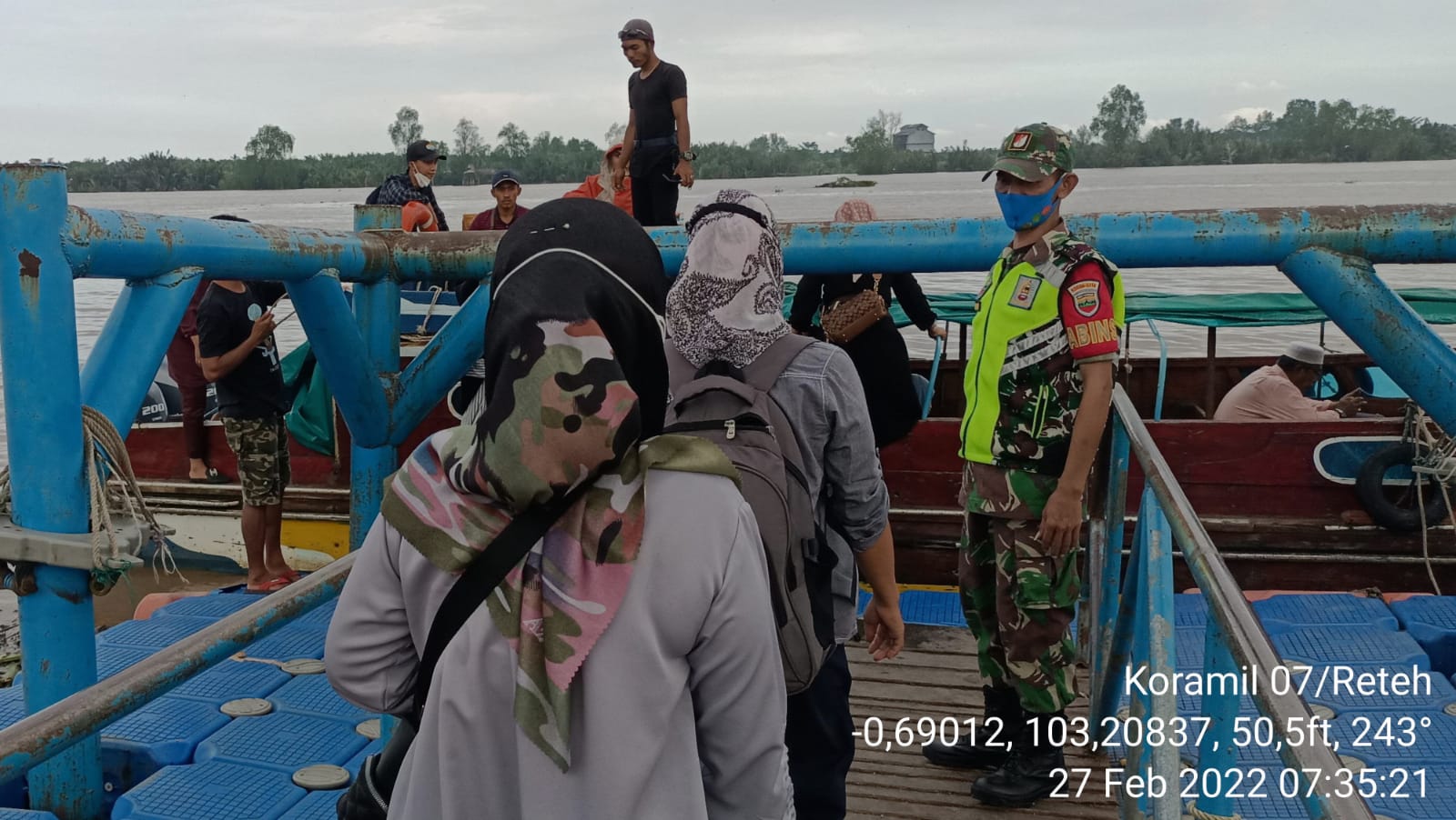 Himbauan Protokol Kesehatan Selalu Diberikan Babinsa Koramil 07/Reteh