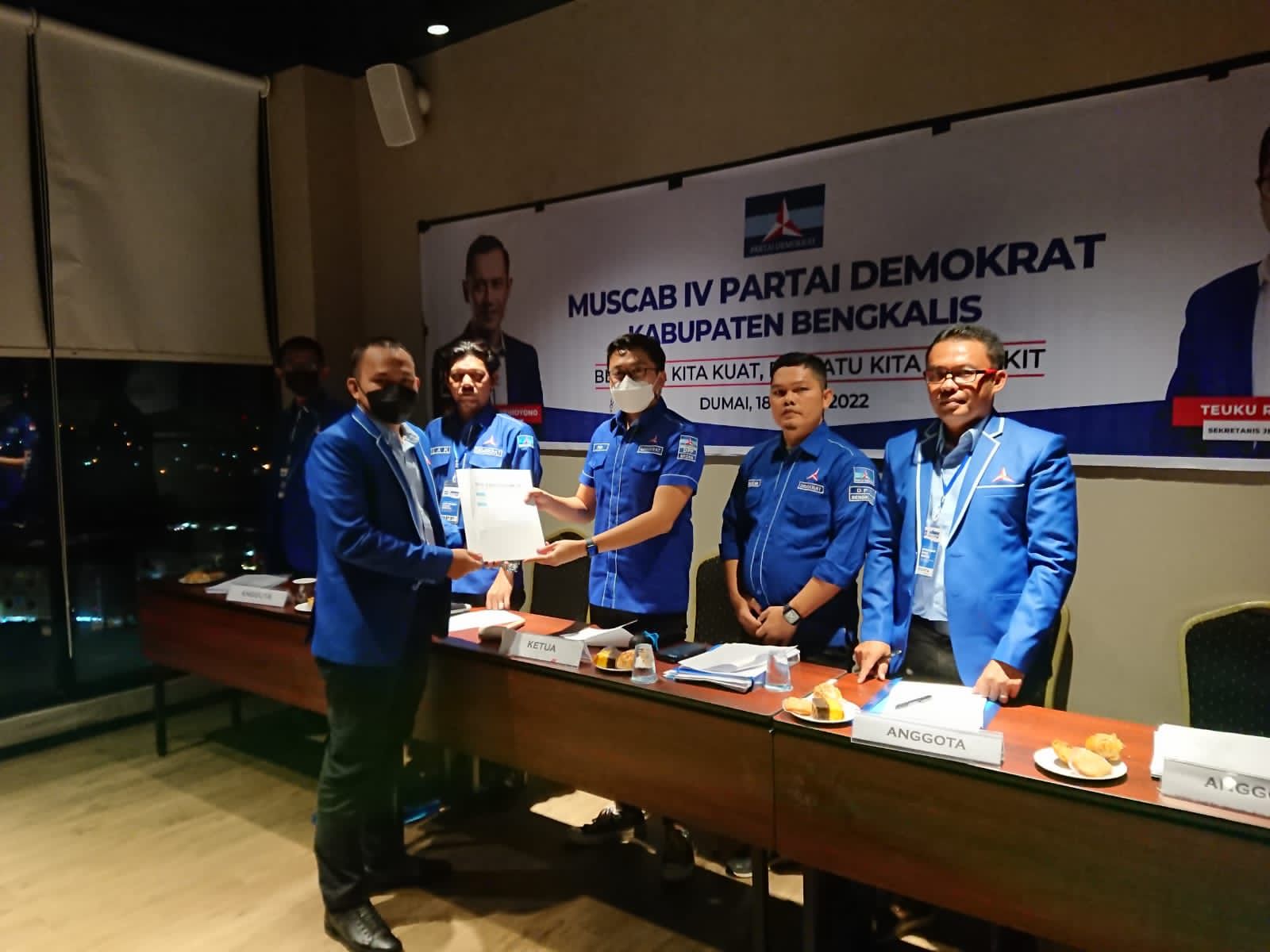 Nur Azmi Hasyim Kembali Pimpin Demokrat Bengkalis