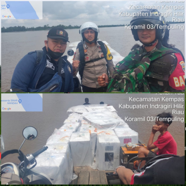 Gunakan Perahu Kayu, Petugas Gabungan Kawal Pengembalian Kotak Suara