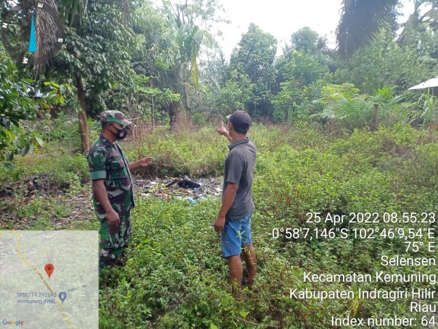 Aktif Lakukan Patroli dan Sosialisasi Terkati Karlahut Oleh Serka M.Ridwan