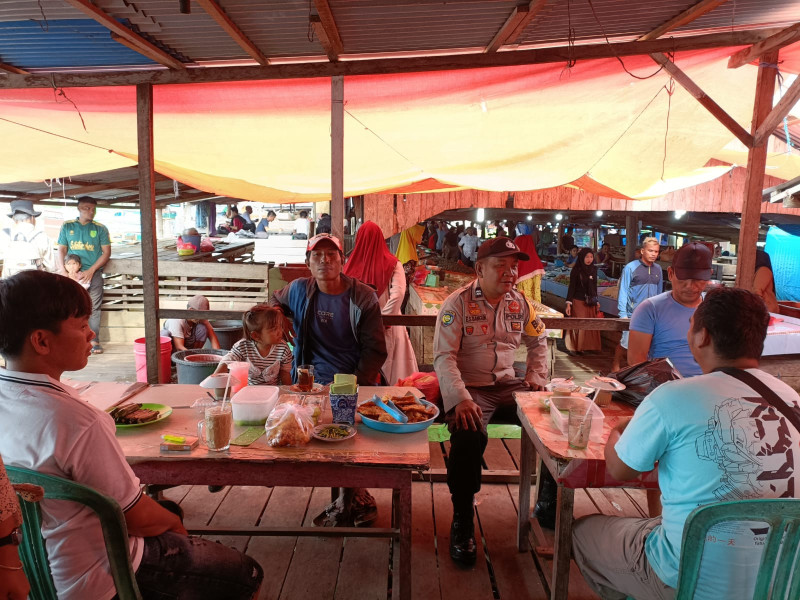 Antisipasi Gangguan Kamtibmas, Bhabinkamtibmas Polsek Gaung Aiptu Edysah Putra Bangun Lakukan Giat Sambang Warga