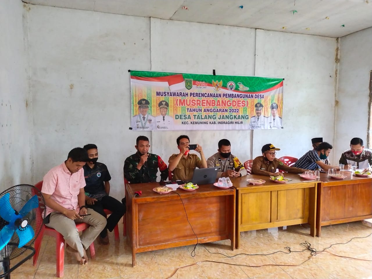 Babinsa Koramil 09/Kemuning Hadiri Musrembangdes Talang Jangkang