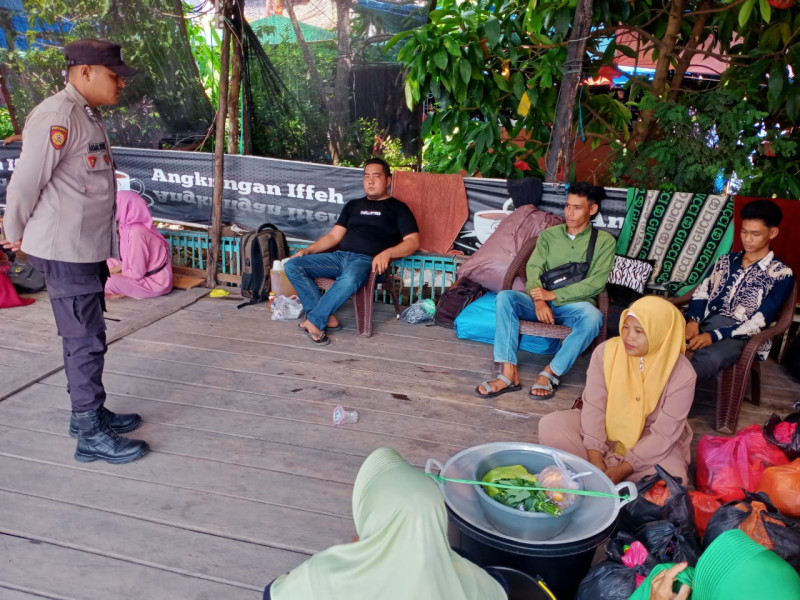 Bhabinkamtibmas Polsek Gaung Sosialisasi Pilkada Serentak dan 3C