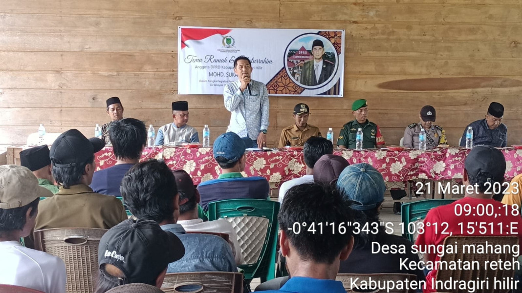 Babinsa Koramil 07/Reteh Serda M. Tahir Laksanakan Sosialisasi Sekaligus Kegiatan Reses