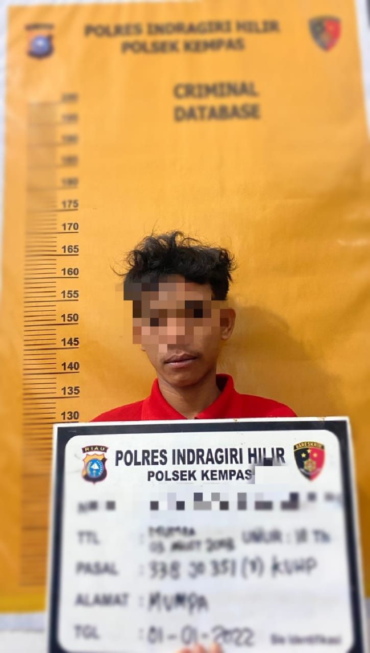 Polsek Kempas Tangkap Pelaku Pembunuhan di Bawah Tower Pasar Rumbai
