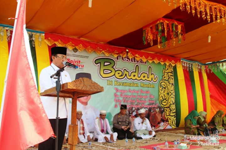 Buka Festival Berdah Mandah, ini Kata Bupati Wardan 