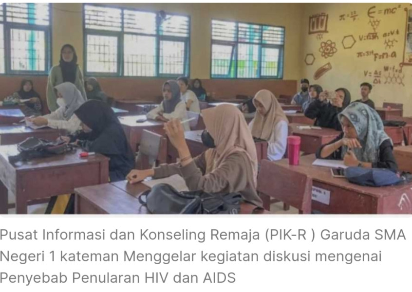 PIK- R Garuda SMAN 1 Kateman Diskusi Panel Penyebab Penularan HIV - AIDS