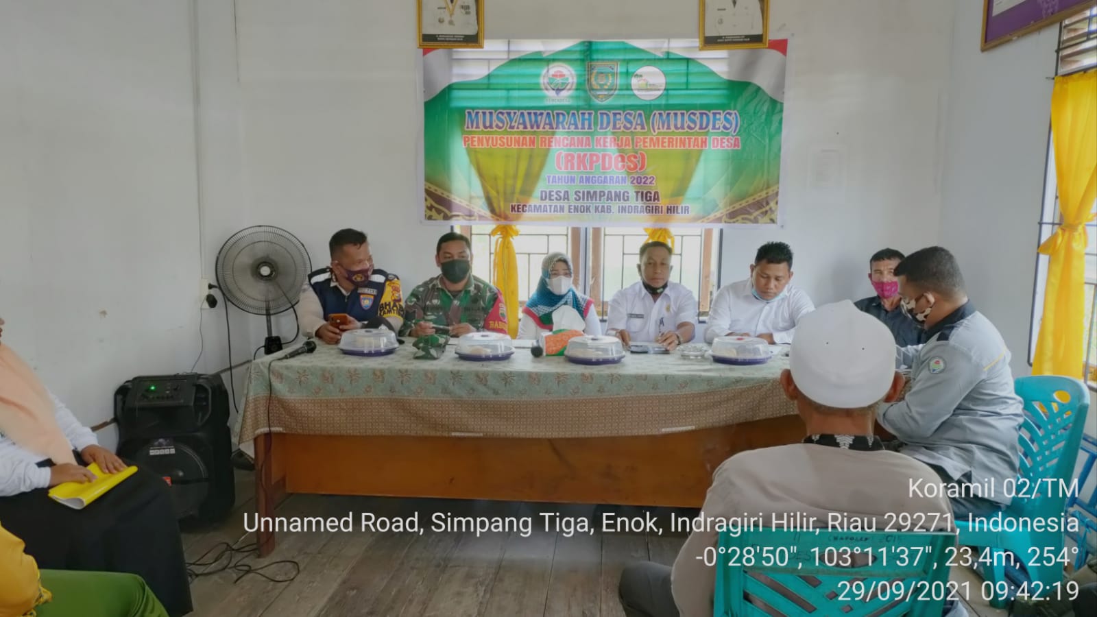 Babinsa Koramil 02/Tanah Merah Hadiri RKP Des Tahun 2022