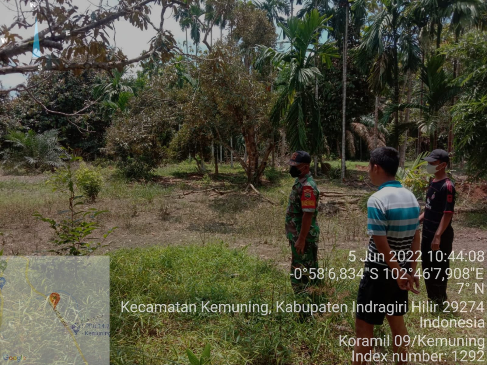 Rutin Pantau Api, Babinsa Koramil 09/Kemuning Patroli Karlahut