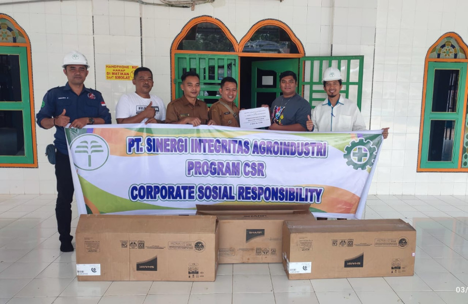 PT SIA Salurkan Program CSR, PJ Penghulu Bahtera Makmur Apresiasi Keperdulian Perusahaan