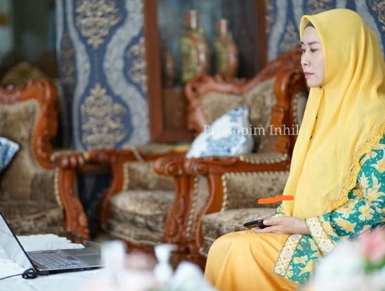 Bunda Paud Inhil Ikuti Webinar Hari Inspirasi Oase Kabinet Indonesia Maju