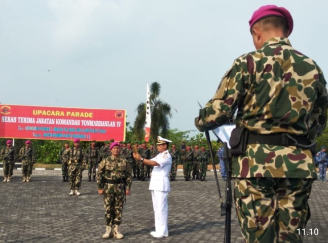 Mayor Marinir Hafied Resmi Jabat Danyonmarhanlan IV Tanjungpinang